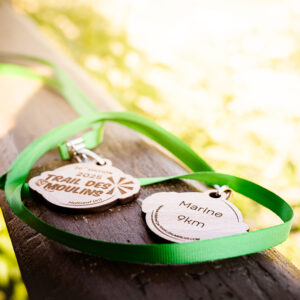 Médaille personnalisée – Trail des Moulins (8 juin)